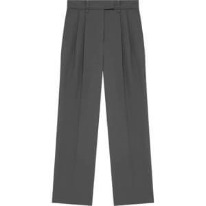 Mint Velvet Grey Pleated Tailored Trousers